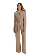Crepe Wrap Blazer