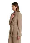 Crepe Wrap Blazer
