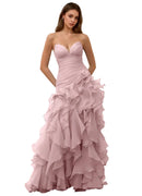 Christabelle Pink Rhinestone Corset Mini Dress