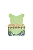 Aria Ceramic Print Crop Top