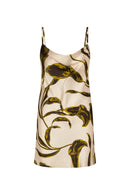 Liora Satin Cowl Neck Mini Dress