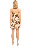 Liora Satin Cowl Neck Mini Dress