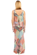 Zahara Satin Scarf Hem Top