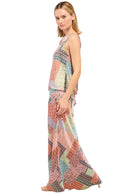 Zahara Satin Scarf Hem Top