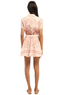 Rosalie Ceramic Print Mini Shirt Dress