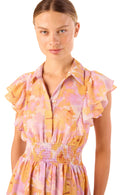 Bloomwater Ruffle Midi Dress