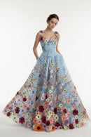 Bohemian Off Shoulder A-Line Prom Dress for Women – Elegant Flowy Evening Gown