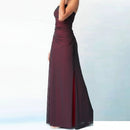 Elegant Split Sling Prom Evening Dress for Women – Sleeveless Formal Party Gown