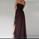 Elegant Split Sling Prom Evening Dress for Women – Sleeveless Formal Party Gown