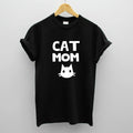 Women’s Cat Mom cotton t-shirt front view graphic design