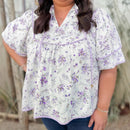 Women’s Floral Printed Chiffon Blouse – Lightweight Pullover Casual Fashion Top