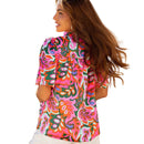 Women's Floral Printed Chiffon Blouse – Casual Korean Style Fashion Top
