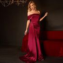 Women's High Waist Prom Evening Dress – Elegant Strapless Formal Party Gown