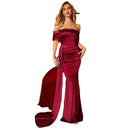 Women's High Waist Prom Evening Dress – Elegant Strapless Formal Party Gown