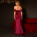 Women's High Waist Prom Evening Dress – Elegant Strapless Formal Party Gown
