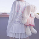 Women’s Japanese Style Long Sleeve T-Shirt – Creative Print Casual Regular Fit Top