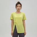 Women's loose fit running sports top front view