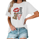 Women’s Printed Cotton T-Shirt – Urban Casual Long Sleeve Pullover Top