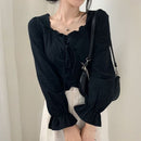 Women’s Retro Slim Fit Blouse – Long Sleeve Urban Style Casual Top