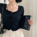 Women’s Retro Slim Fit Blouse – Long Sleeve Urban Style Casual Top