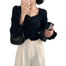 Women’s Retro Slim Fit Blouse – Long Sleeve Urban Style Casual Top